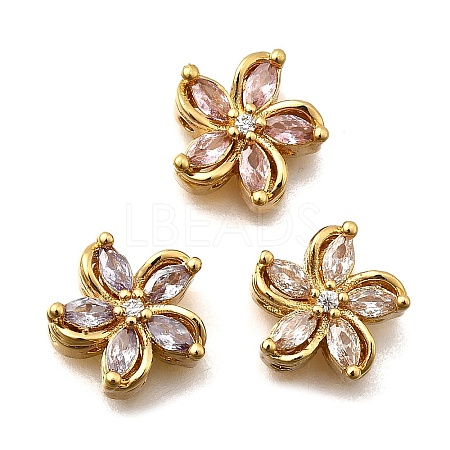 Brass Pave Cubic Zirconia Multi-strand Links KK-F913-09G-1
