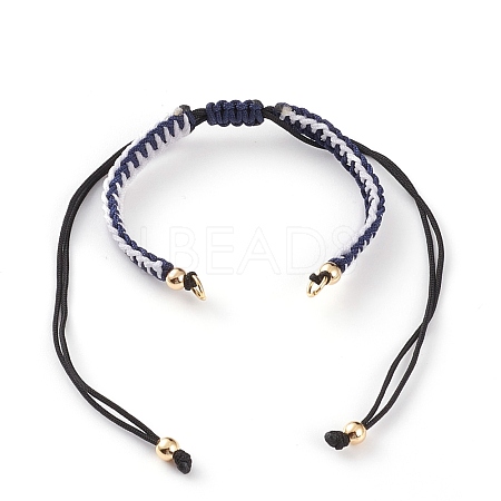 Adjustable Nylon Thread Braided Bracelet Making AJEW-JB00857-04-1
