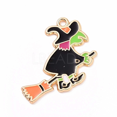 Halloween Alloy Enamel Pendants ENAM-M055-15G-1