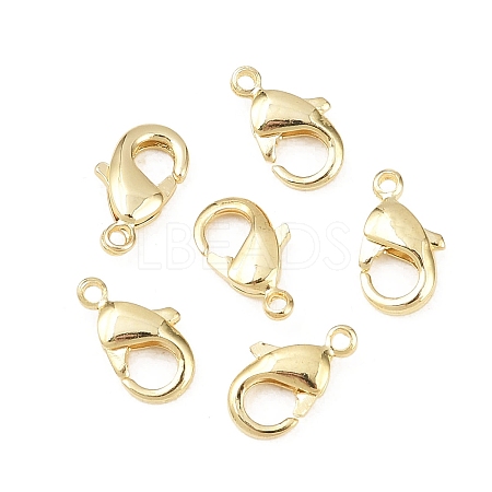 Brass Lobster Claw Clasps KK-P130-093G-NR-1