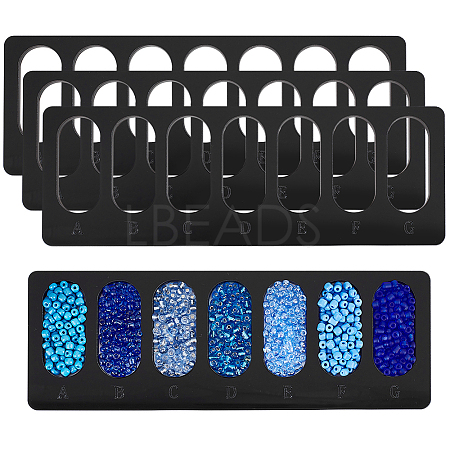 4Pcs Acrylic Bead Design Boards FIND-BC0013-08A-1