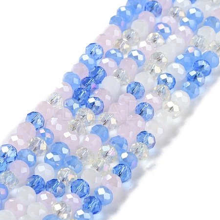 Glass Beads Strands EGLA-A034-M6mm-18-1