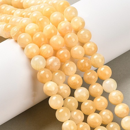Natural Yellow Jade Beads X-G-Q277-1-1