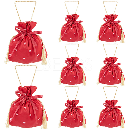 Heart Printed Cloth Drawstring Storage Bags ABAG-WH20010-20C-01-1