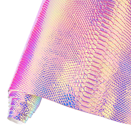 Iridescent PU Leather Fabric FIND-WH0117-07-1