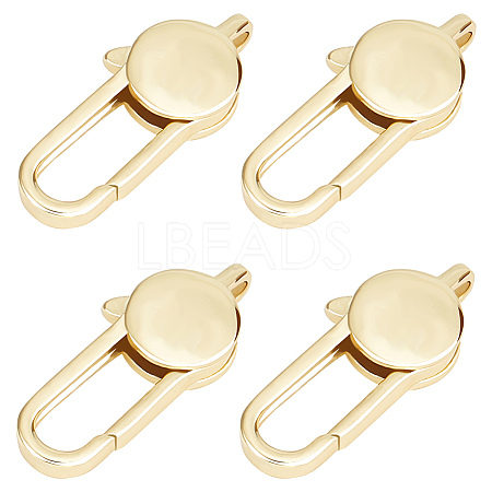 8Pcs Brass Lobster Claw Clasps KK-CN0002-38-1
