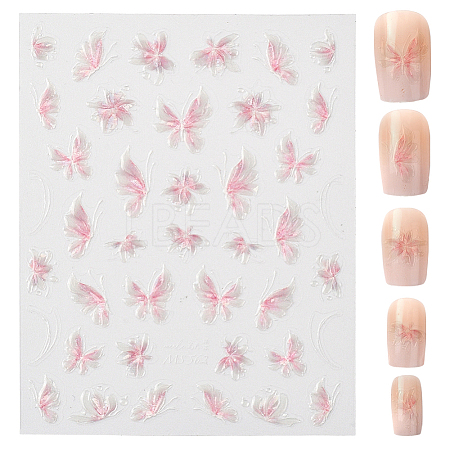 Butterfly Pattern PET Nail Art Stickers MRMJ-WH20017-011C-1