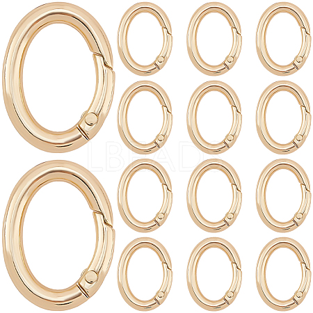 20Pcs Zinc Alloy Spring Gate Rings FIND-SP0004-30G-1