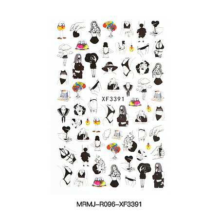 Environmental Nail Art Stickers for Valentine's Day MRMJ-R096-XF3391-1