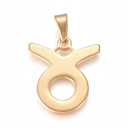 304 Stainless Steel Pendants STAS-L210-06F-G-1