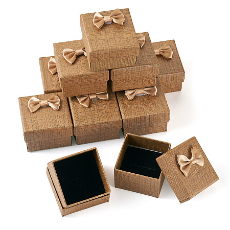 Square Cardboard Paper Ring Gift Storage Boxes CON-TAC0001-17E-1