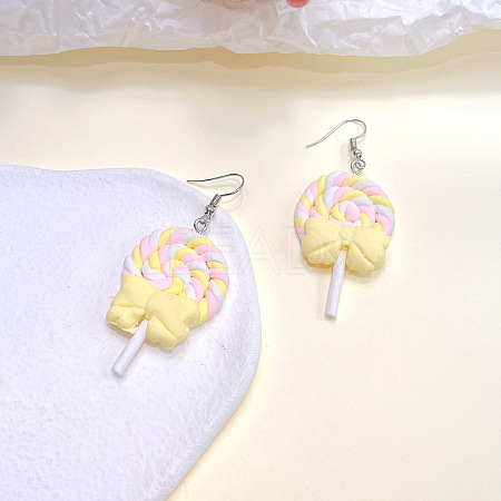 Alloy Polymer Clay Dangle Earrings FS-WG86A62-06-1