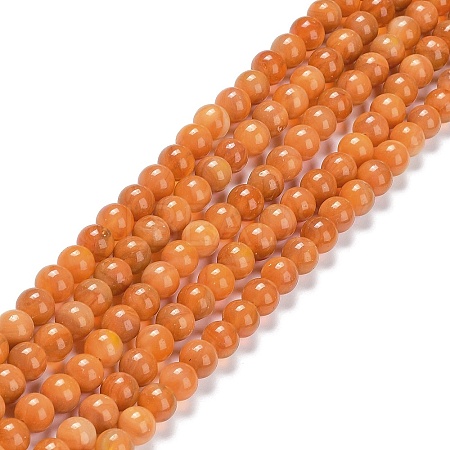 Glass Round Beads Strands GLAA-M044-01E-1