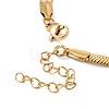 304 Stainless Steel Herringbone Chains Bracelet for Men Women BJEW-D450-01G-02-3