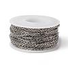 Tarnish Resistant 304 Stainless Steel Cable Chains CHS-H017-02P-10M-3