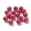 Dyed Natural Wood Beads WOOD-Q006-16mm-01-LF-1
