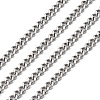 Tarnish Resistant 304 Stainless Steel Twist Chains CHS-K001-19-4.5mm-1