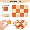 48Pcs Mini Wood Floor FIND-WH0420-154-2