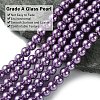 Eco-Friendly Dyed Glass Pearl Bead Strands HY-A008-6mm-RB083-3