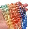 Transparent Painted Glass Beads Strands DGLA-A034-T3mm-A02-2
