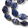 Natural Lapis Lazuli Beads Strands G-P541-A01-05-3