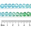 Transparent Painted Glass Beads Strands X1-DGLA-A034-T6mm-A17-3