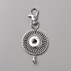 Alloy Snap Button Keychain Making FIND-WH0419-07C-1
