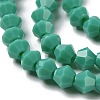 Opaque Solid Color Imitation Jade Glass Beads Strands GLAA-F029-P4mm-07-3
