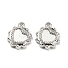 Non-Tarnish 304 Stainless Steel Pendant Cabochon Settings STAS-I202-14P-2