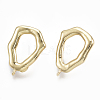 Brass Stud Earring Findings KK-S348-103-1