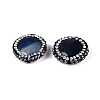Natural Agate Rhinestone Beads G-Q487-03A-2