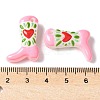 Painted Glass Beads Enamel Beads X1-BLOW-D300-01D-3