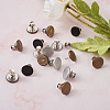 Kissitty 16sets 4 Styles Iron Button Pins for Jeans PALLOY-KS0001-07-3