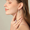 1Pc Raw Natural Gemstone Nuggets Beads Alloy Cuff Rings RJEW-PH0001-15A-6