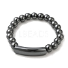Non-Magnetic Synthetic Hematite Bracelets BJEW-E003-10-1