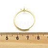 Flat Round Brass Adjustable Ring Settings LS-KK-G527-01B-G-3