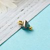 Electroplate Glass Charms PALLOY-JF00821-02-3