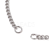 Adjustable 304 Stainless Steel Curb Chains Bracelet Making AJEW-JB01213-01-2