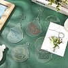 Transparent Acrylic Disc Pendants TACR-NB0001-07B-3