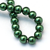 Baking Paint Pearlized Glass Pearl Round Bead Strands HY-Q003-6mm-75-4