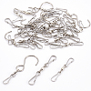 Stainless Steel Spinning Dual Clip Swivel Hooks AJEW-CA0001-03-2