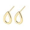 Brass Stud Earrings EJEW-B035-12KCG-1