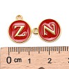 Golden Plated Alloy Enamel Charms X-ENAM-S118-03Z-3