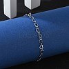 Tarnish Resistant 304 Stainless Steel Chain Bracelets BJEW-P236-07P-3