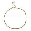 304 Stainless Steel Mesh Chain Necklace BJEW-B072-02G-1