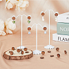 30Pcs Walnut Wood Stud Earring Findings WOOD-HY0001-14-4