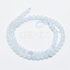Natural Aquamarine Beads Strands G-F547-42-6mm-2