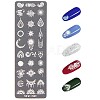 Stainless Steel Nail Art Stamping Plates MRMJ-Q044-001I-2