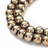 Synthetic Magnetic Hematite Beads Strands G-P545-K01-01F-3