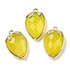 Natural Korea Jade Faceted Pendants G-M431-06G-10-1